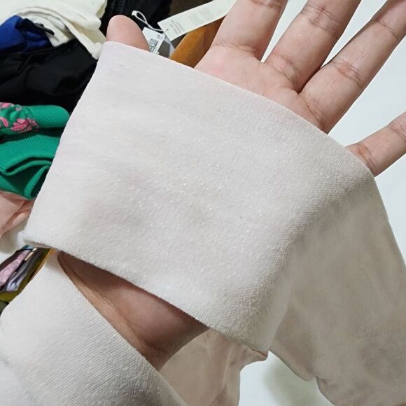 Girls Children's Place Light Pink Metallic Glitter Tights Size 4-5 - Picture 10 of 11